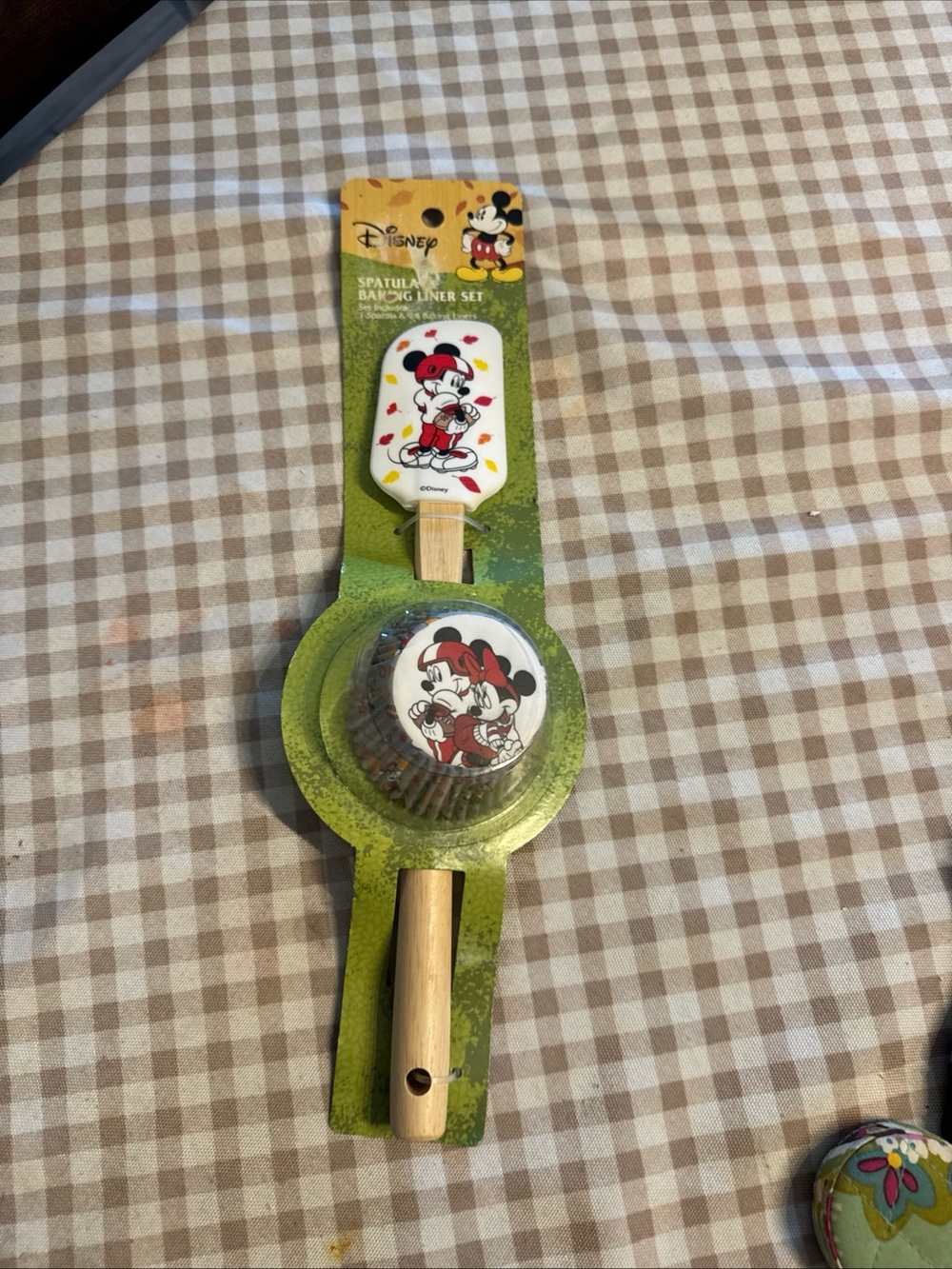 Disney Mickey Mouse Red White Fall Leaf Spatula